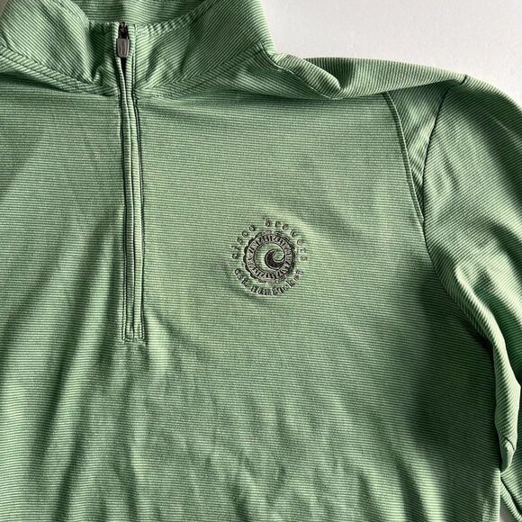 johnnie-O x Cisco Brewers Nantucket Vaughn Striped Performance Zip Men's Small - Picture 3 of 14